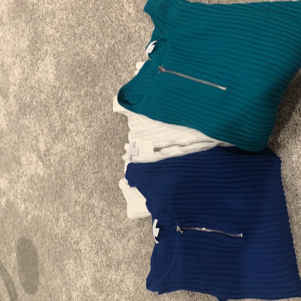 New York and company 3/4 length sweater shirts...